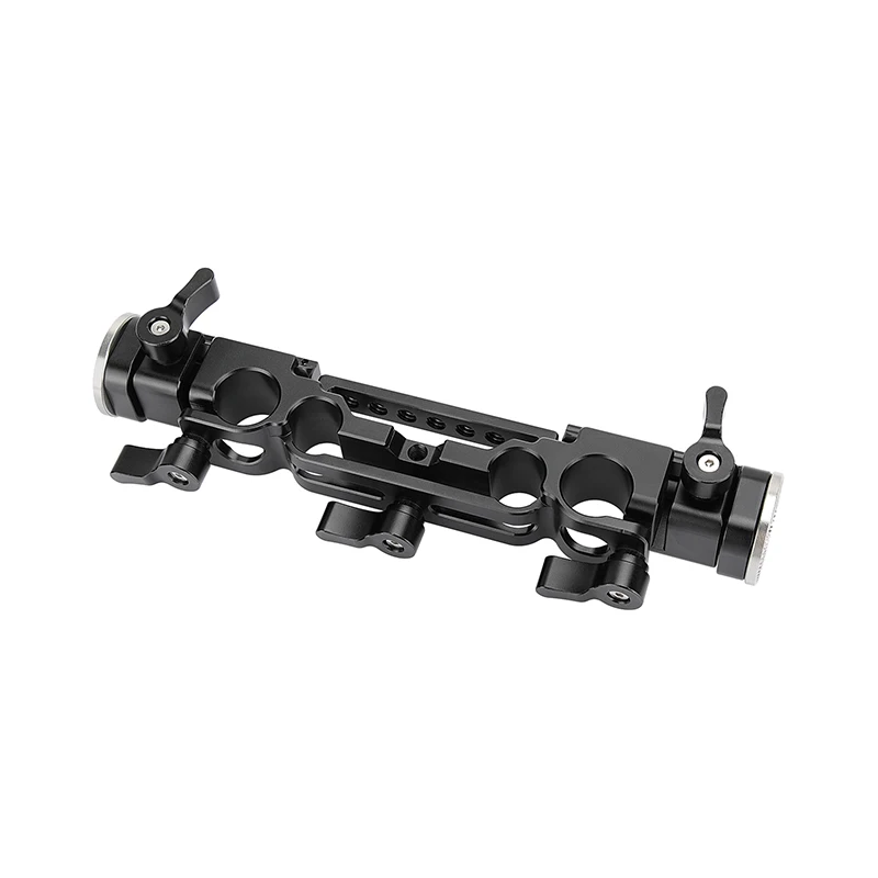 CAMVATE 15mm & 19mm Railblock Rod Clamp With Double-end Extendable M6 ARRI Rosette Mounts For DLSR camera Shoulder Mount Rig