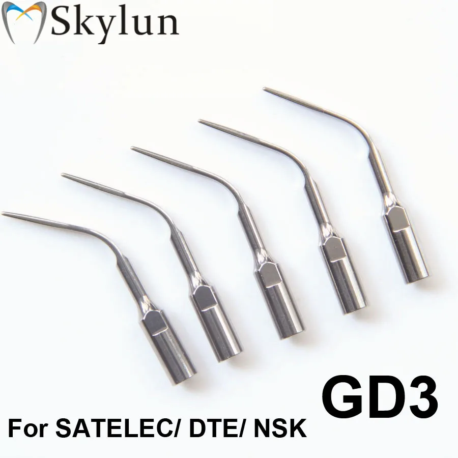 10PCS Dental Ultrasonic Scaler Tips GD3 Dental Supragingival Scaling Tip fit DTE/Satelec Ultrasonic Scaler GD3