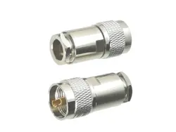 10pcs UHF PL259 Male Plug Connector Clamp RG8 LMR400 7D-FB RG213 Cable RF Coaxial Brass Straight New