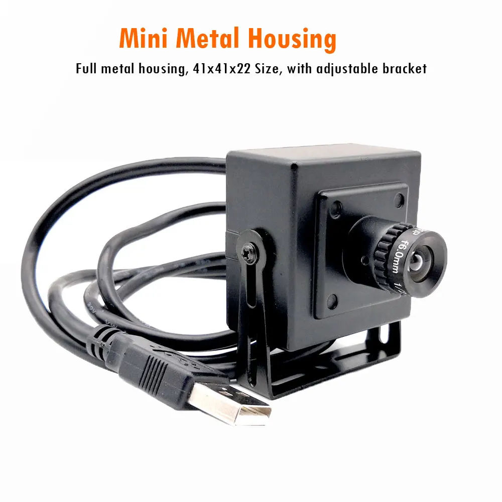 2.0 Megapixel HD USB Webcam 1080P 30fps High Speed Drive-free UVC PC Mini Box CCTV Security Video Camera