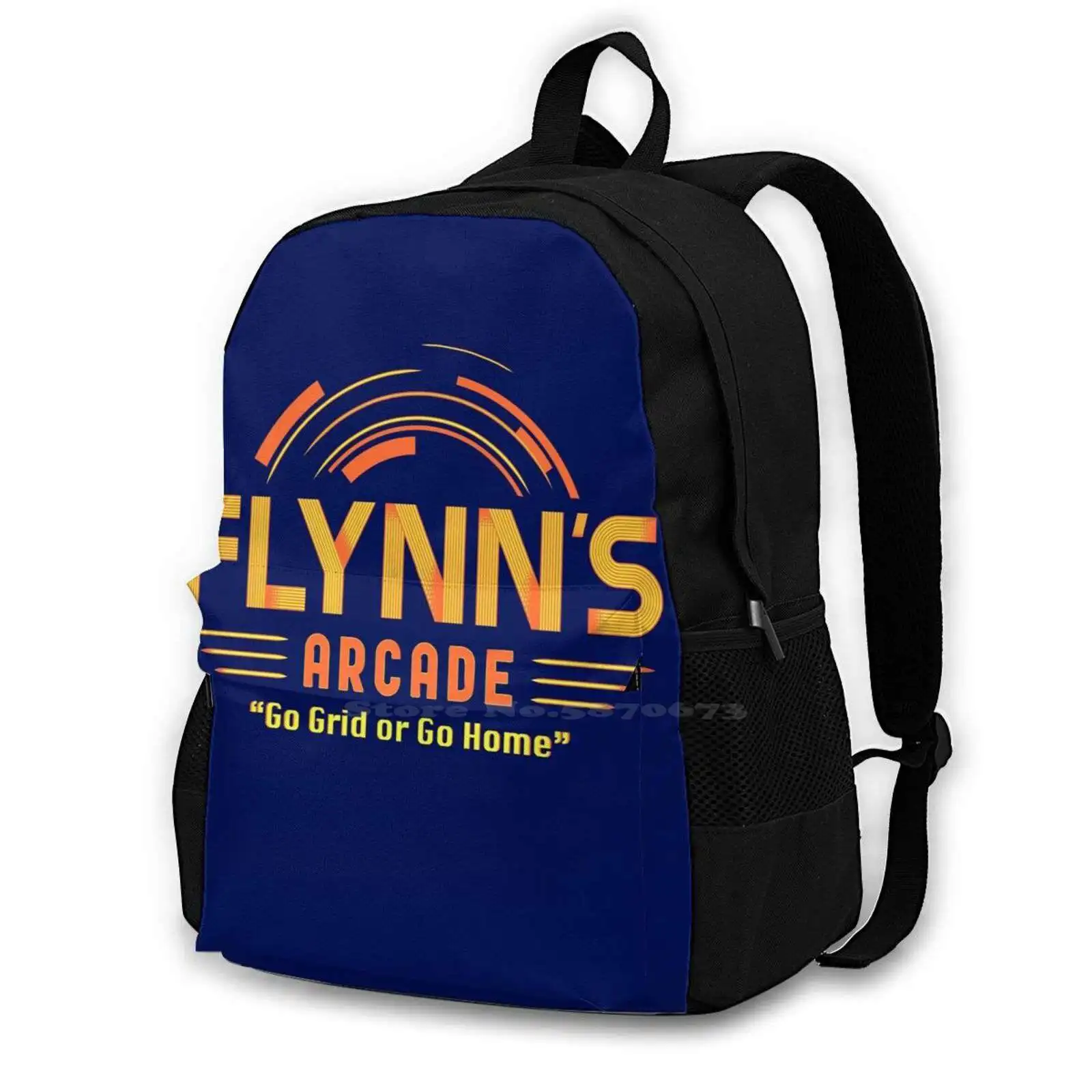 Pattern Design Laptop Travel School Bags Tron Flynns Arcade Legacy Grid Race