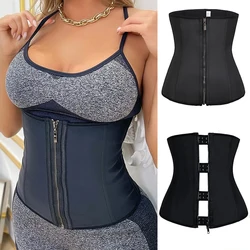 Latex Taille Trainer 7 Stahl Knochen Frim Bauch-steuer Cincher Taille Trimmer Mantel frauen Bindemittel und Korsett Gürtel Zipper haken