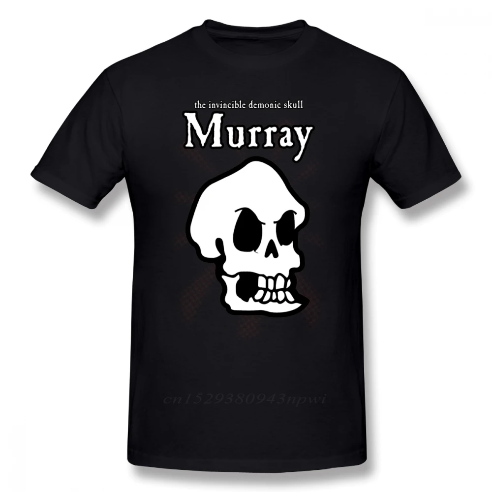 Monkey Island T Shirt Monkey Island Murray The Skull T-Shirt Beach Cotton Tee Shirt Cute Print Male Short Sleeves Tshirt