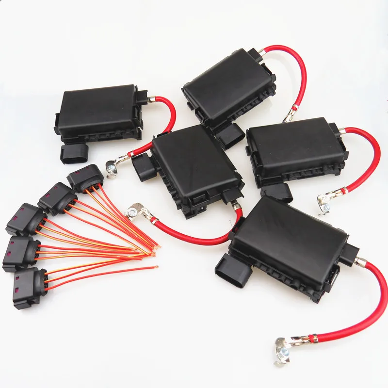 

AZQFZ 5 шт. автомобильный батарейный Предохранитель + кабельный жгут для Seat Leon Toledo Octavia A3 S3 VW Bora MK4 Golf Beetle 1J0 937 617 D