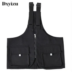 West Hip Hop Streetwear Functional Waist Packs Bag Adjustable Waistcoat Unisex Tactical Shoulder Bags Big Body-hugging Bag