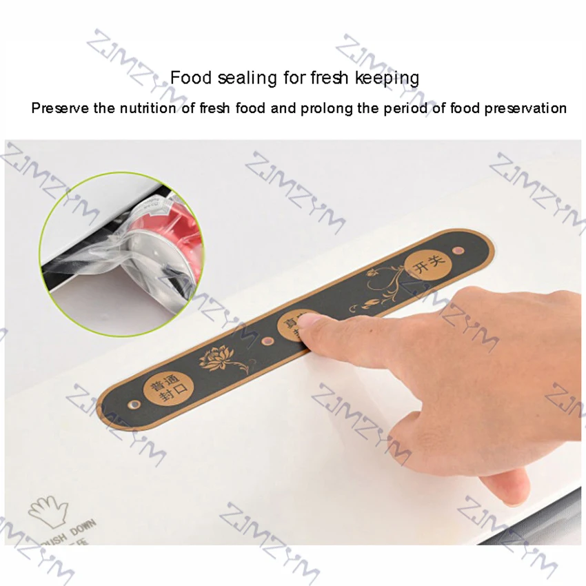 LMF-A8ครัวเรือนขนาดเล็กเครื่องซีลสูญญากาศเปียก/แห้ง/น้ำมันพลาสติกอาหารกระเป๋าเครื่องซีลสูญญากาศบรรจุภัณฑ์สด-ทำให้เครื่อง