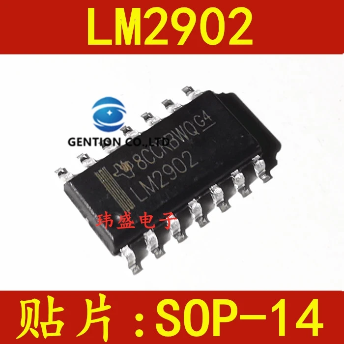 

20PCS LM2902 LM2902DR LM2902DT SOP-14 operational amplifier in stock 100% new and original