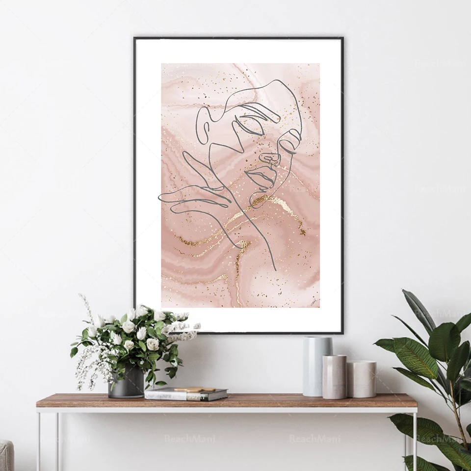 Woman line art print | wall art decor |romantic art prints | set of 3 prints| classy elegant art prints | bedroom dressing room