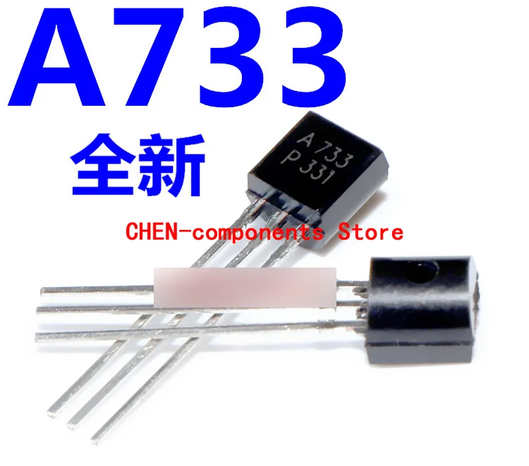100Pcs Brand New 2SA733 A733 Rechte Insert To-92 Triode Pnp Transistor