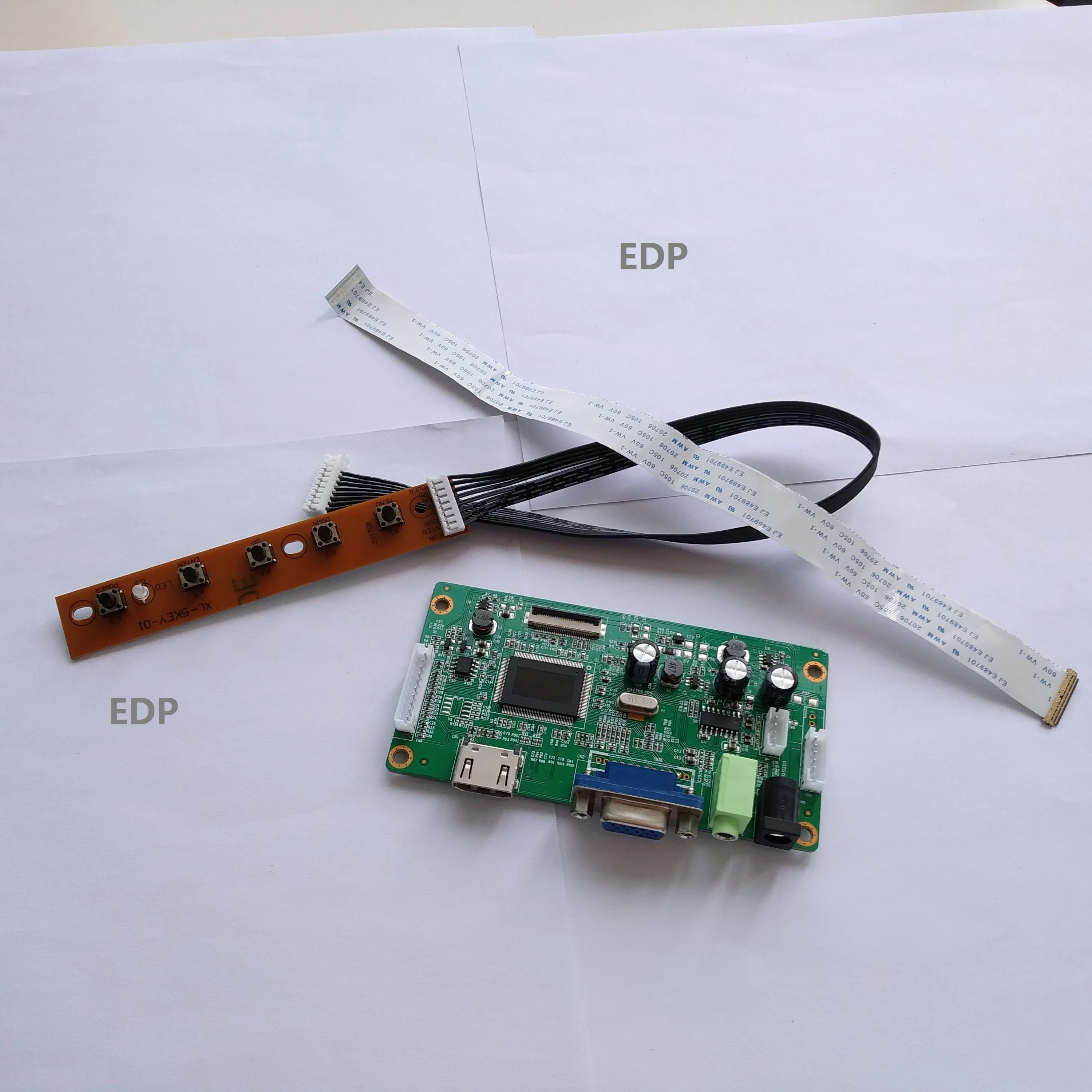 Painel monitor lcd edp para monitor hdmi, 1920x1080 p, placa controladora 2019