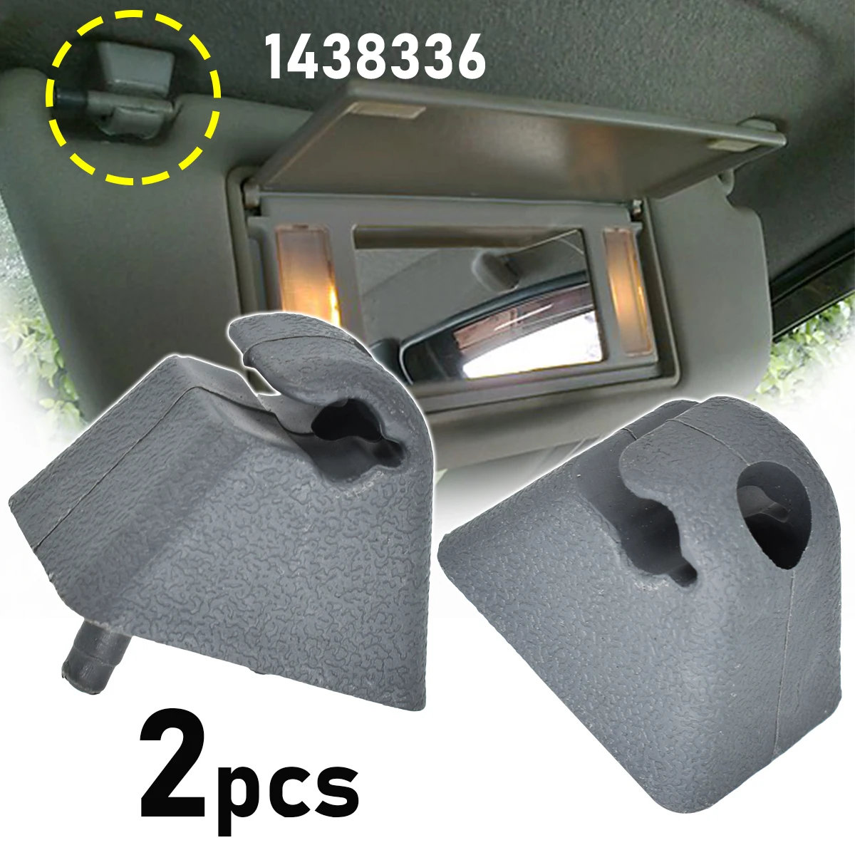 2x Sun Visor Clips Mount Bracket Holder For Opel Vauxhall Vectra Vivaro A Astra F Corsa Combo B Carlton Tigra Senator Cavalier