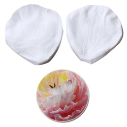 Large Peony Flower Veiners Silicone Molds Fondant Sugarcraft Gumpaste Resin Clay Water Paper Cake Decorating Tools M2147