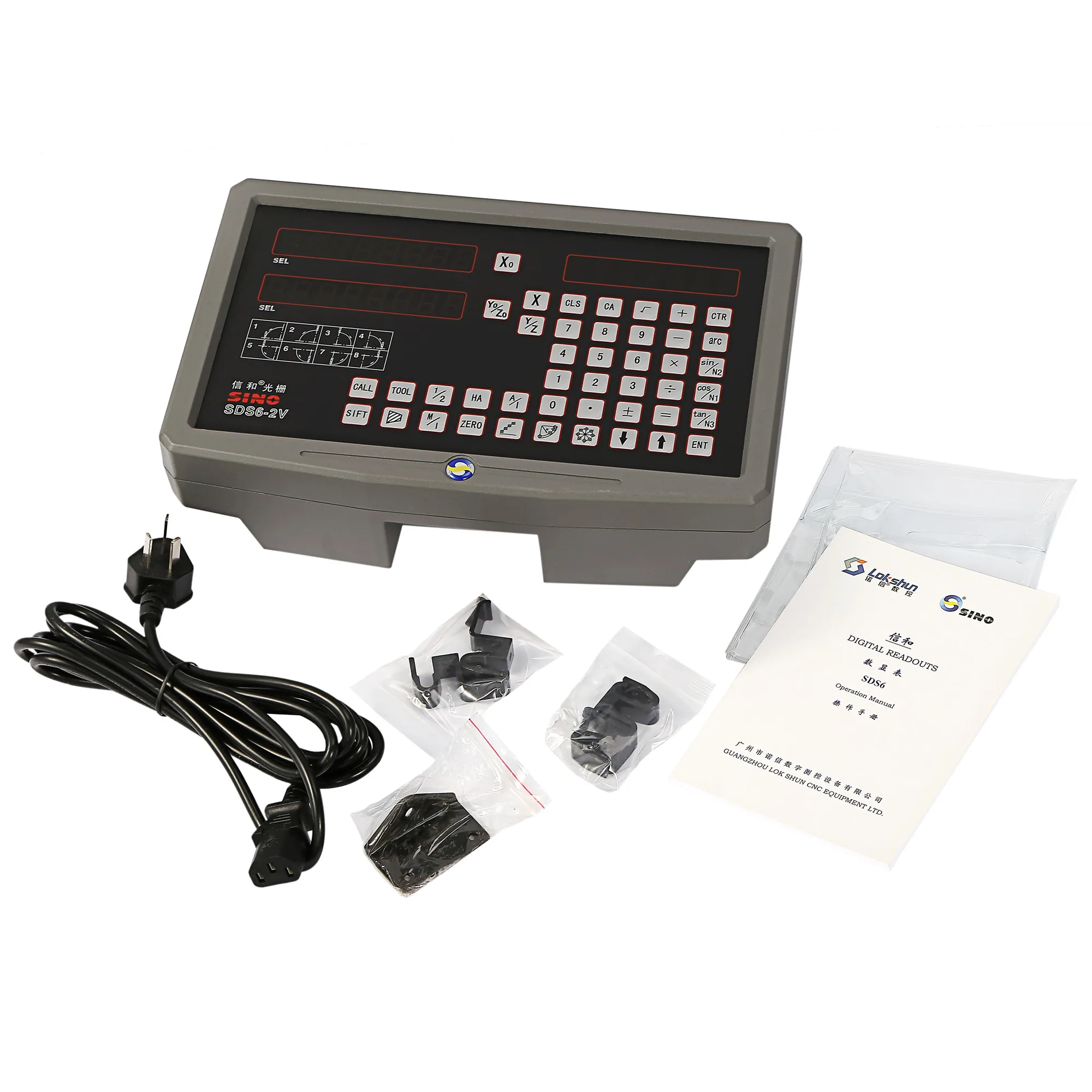 Imagem -05 - Sino Sds62v Eixos Dro Digital Readout Display com Caixa de Metal Torneamento Torno Broca Fresadora Contadores para Escala Linear