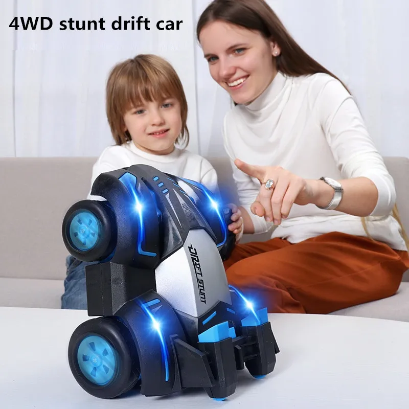 

New 1:12 Remote Control Car Toy With LED Light, Rotate 360 Degrees, Walk Upright 4WD Stunt Drift Off-Road Vehicle Fall-Resistant