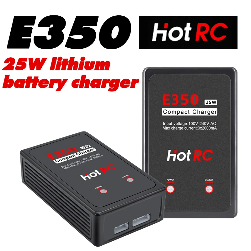 Hot sale RC E350 balance charger 2S-3S lithium battery 2A charger 25W power supply 2000mA high current model aircraft use