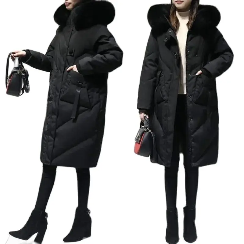 Women's Winter Coat 2021 New Down Cotton Jacket Mid-length 200 Catties Cotton Coat Fat Sister Padded Jacket Women M368