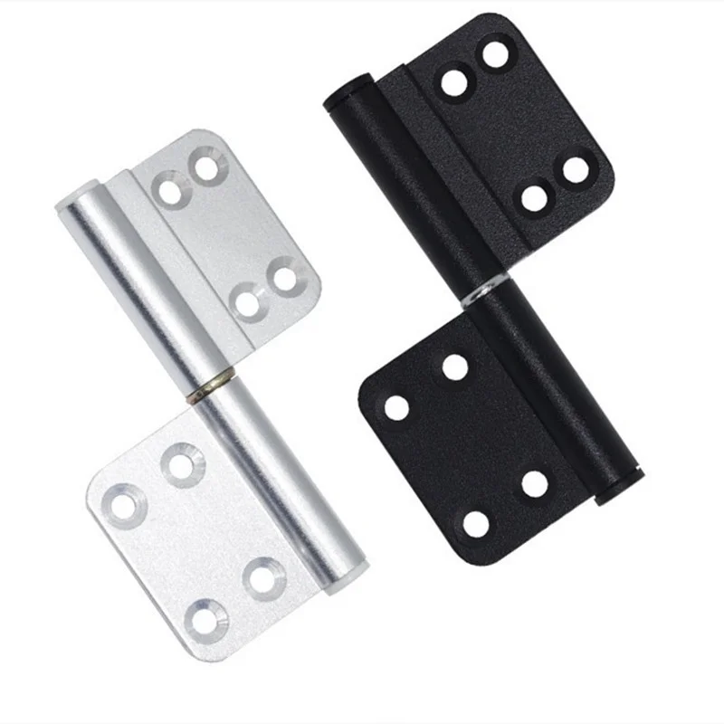 2PCS Toilet Door Hinges Aluminum Alloy Wardrobe Cabinet Door Bearing Industrial Box Adjustable Damping Hinge Furniture Hardware