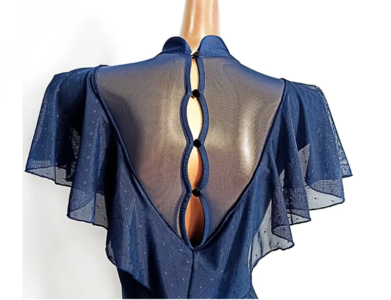 Costume de batterie pour concours de danse de salon, robes de valse et de tango, vêtements de flamenco standard, corps D0736