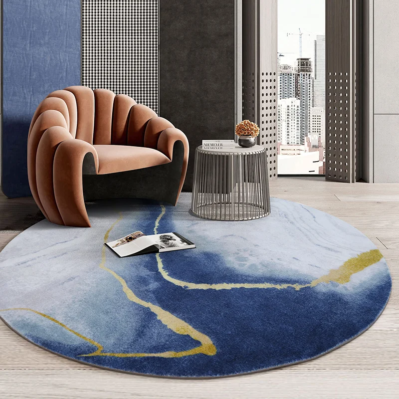 Moxi Nordic round Carpet Senior Villa Living Room Coffee Table Pad Internet Celebrity Modern Light Luxury Bedroom Bedside Mats