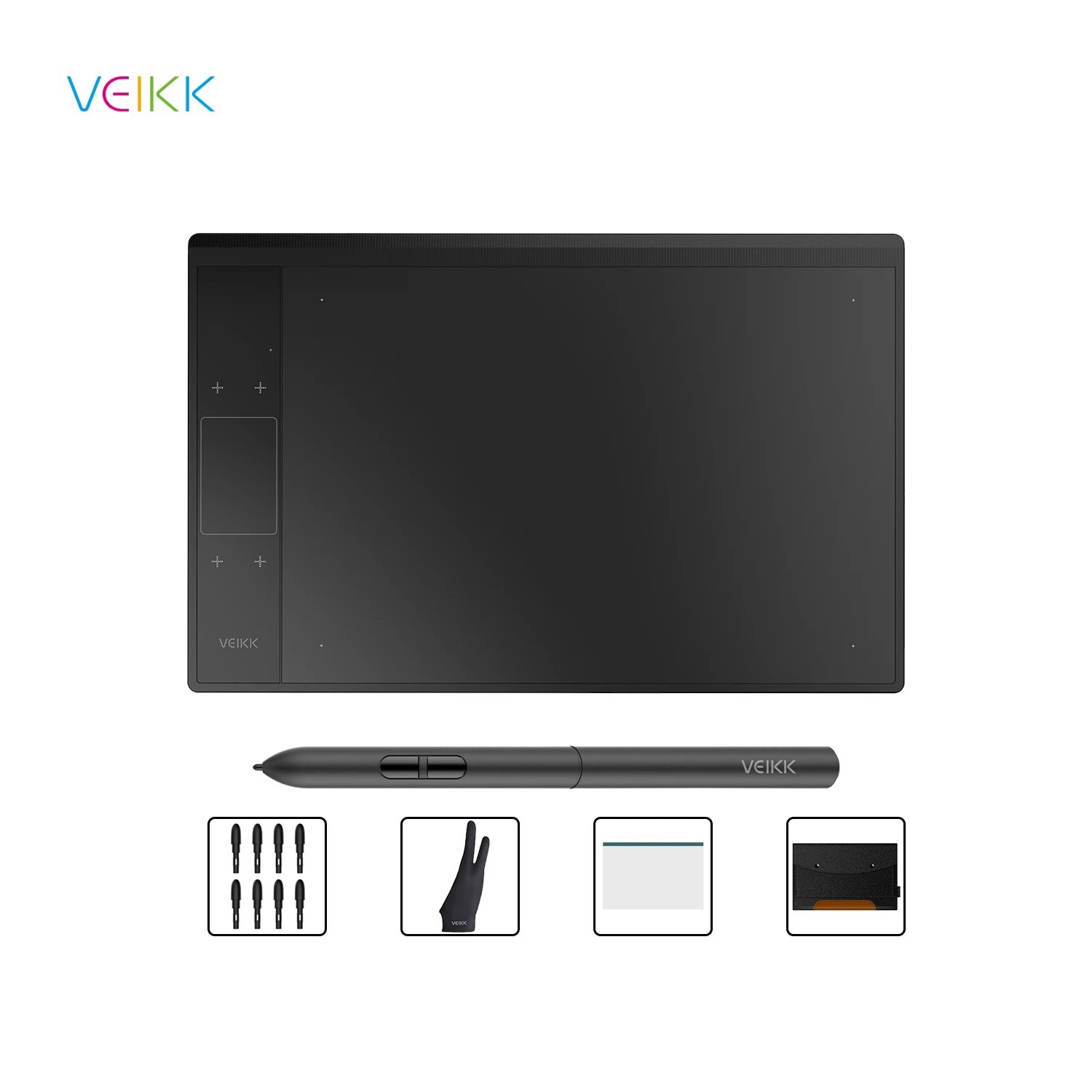 

VEIKK A30 Graphics Tablet Remote Office&Education 10x6 inch Large Active Area Support Android Mac Linux Digital Drawing Tablets