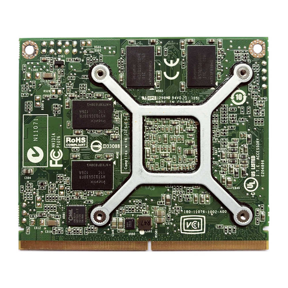 Carte graphique Quadro Q1000 Q1000M 2 go N12P-Q1-A1 avec support X, pour Dell M4600 M4700 HP 8540W 8560W 8570W 8770W, Test OK