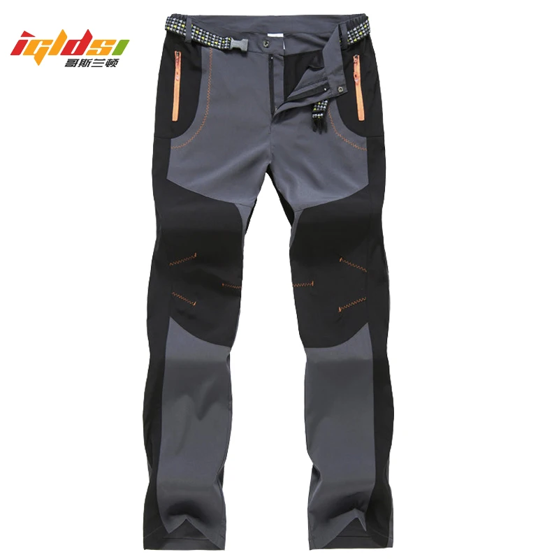 

Men's Quick Dry Casual Pants Summer Multi Pockets Lightweight Army Military Cargo Pants Women Sportswear Waterproof Trousers