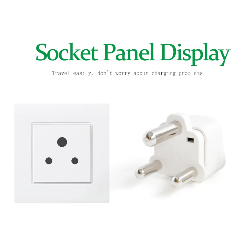 Reino unido/eua/ue/au para grande áfrica do sul viagem adaptador de energia tomada para a índia nepal sri lanka cidade do cabo bahrein gana