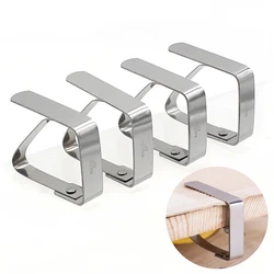 4pcs/set  Map Table Holder Clip Stainless Steel Adjustable Tablecloth Clips Cloth Cover Clamp Party Picnic Holder Clamp Tools