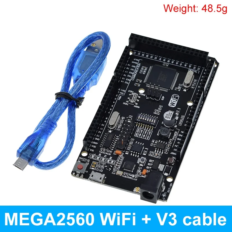 Mega2560 ATMEGA16U2 / Pro Mini MEGA 2560 Mega + WiFi R3 ATmega2560 CH340G Für Arduino UNO R3 Entwicklungsboard WeMos ESP8266 – Detail 22
