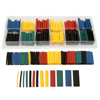 280pcs 8 Sizes Multi Color Polyolefin 2:1 Heat Shrink Tubing Tube Sleeving Tube Assortment Sleeving Wrap Wire Kit tubes Kits