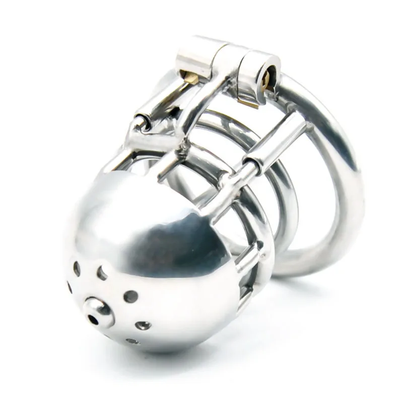 BLACKOUT New Stainless Steel Male Dual Use PA Chastity Device Penis Ring Cock Cage Adult Sex Toys Kidding Zone \