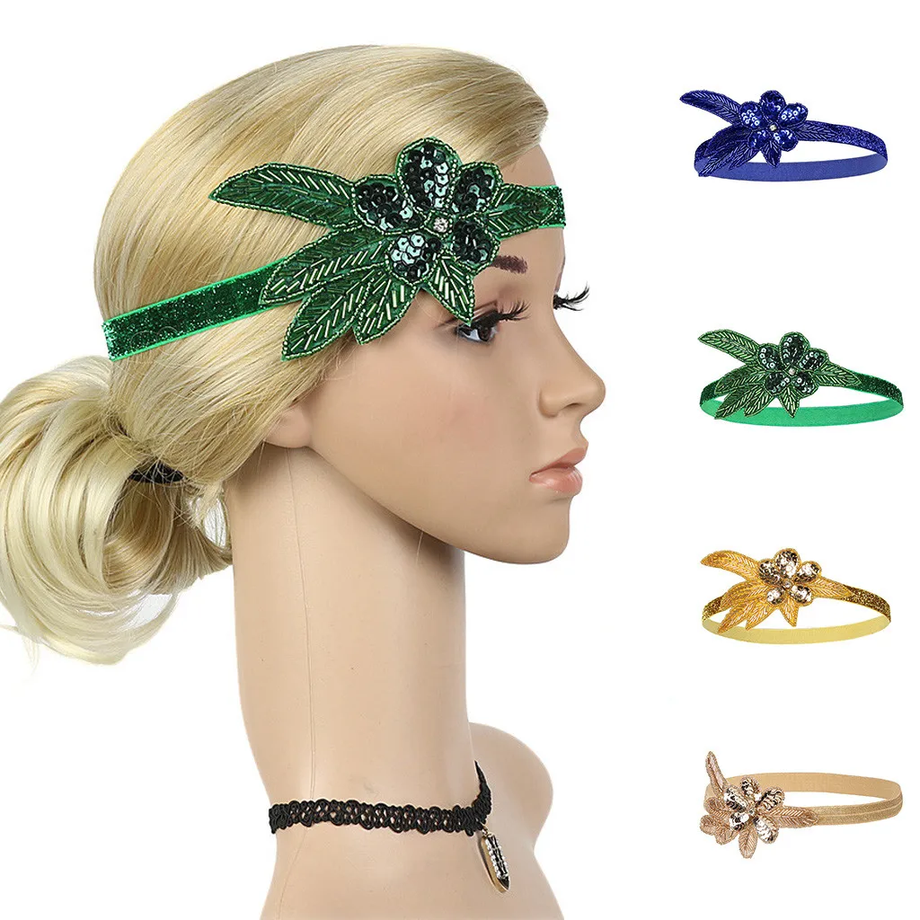 Great Fashion Headband Solid Charleston Party Bridal Headpiece Lady Hairband Headwear Fashion Hair Accessories 2019 NEW