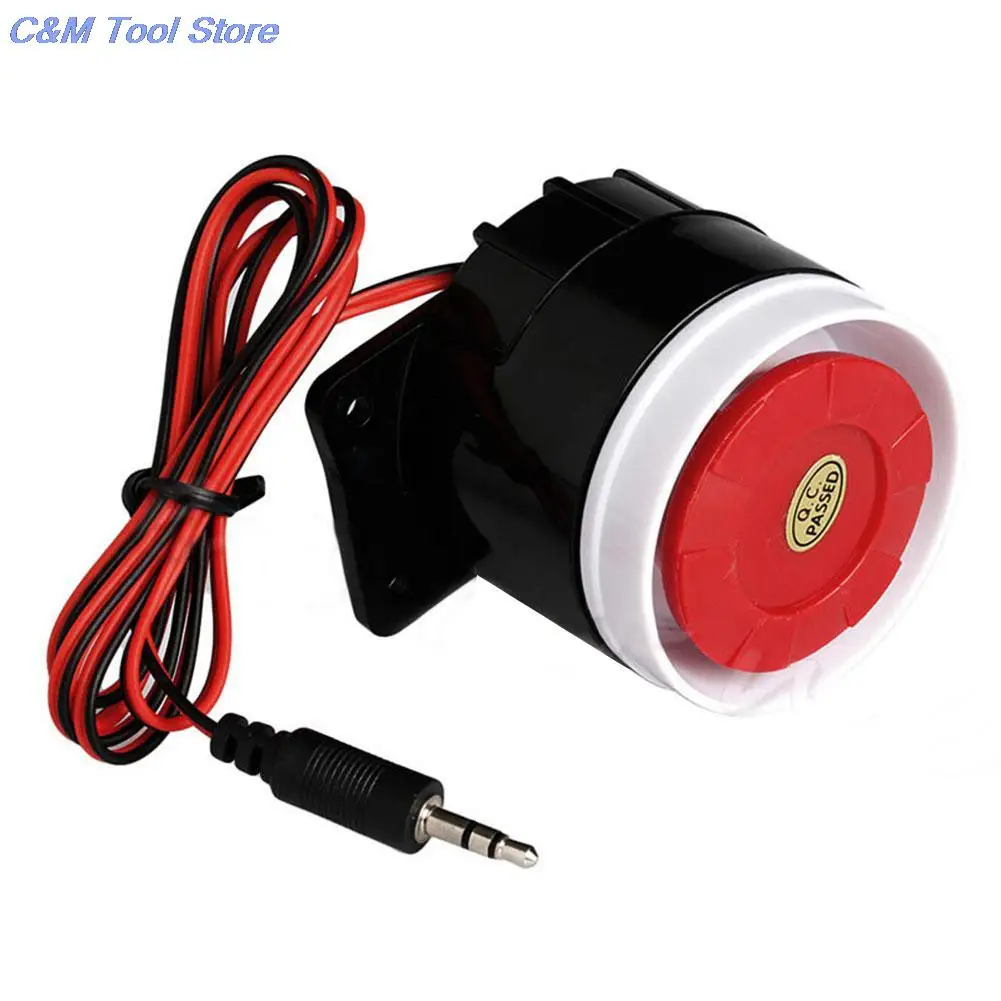 Super Loud  Siren Durable Wired Mini Horn Siren For Home Security 120dB Sound Alarm System Compact DC 12V Indoor