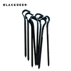 BLACKDEER 8pcs Camping Tent Pegs Aluminum Alloy Tent Nail Hiking Hook Nail Tent Stake guy line Wind rope buckle accessories