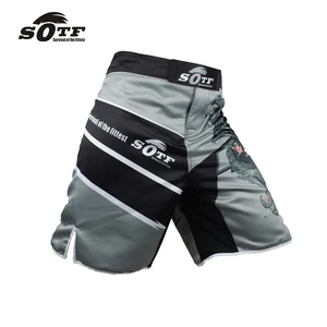 Japanische graue Samurai -Shorts für Männer, Sport, Fitness, Samurai, billig, Boxen, Pretoran, Muay Thai -Kleidung, für Sport, MMA 11 Hauptverkauf Cleresto - №7