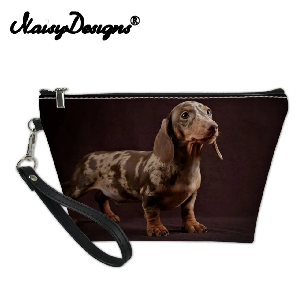 

New Arrivals Dachshund Pet Printed Small Makeup Bags Cosmetic Organizer Women Zipper Kawaii Handbag Lady Travel Cosmetics