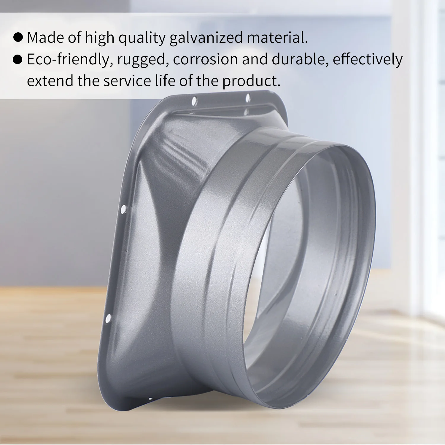 100/150/200/250mm Flange Ducting Hose Connector Air Ventilation for Kitchen Hood Ventilator Pipe Connecting Exhaust Outlet