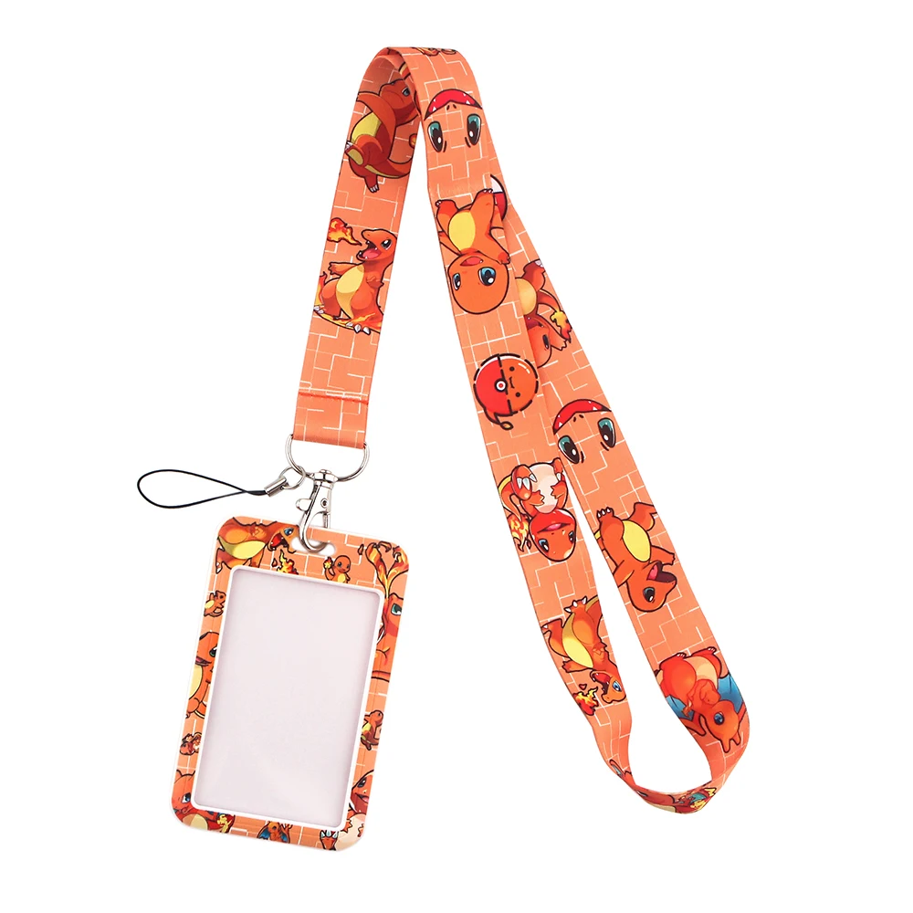 Kawaii Spiritl Anime Lanyards Neck Strap School ID Card Holder Gym Cellphone Keychain for DIY Hanging Rope Accessories Gifts