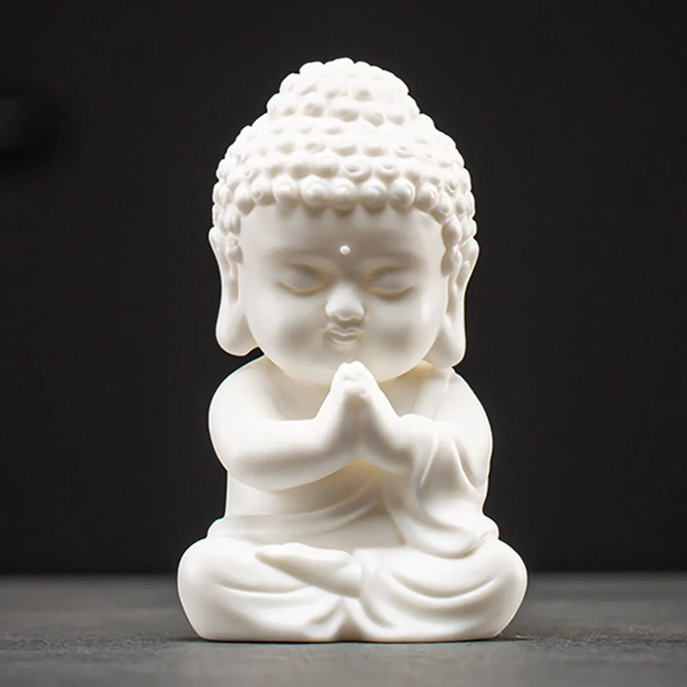 Praying Buddha Silicone Candle Mold Scented Wax Mould Decorated Epoxy Crafts Molds Aroma Gypsum Silicone Mould