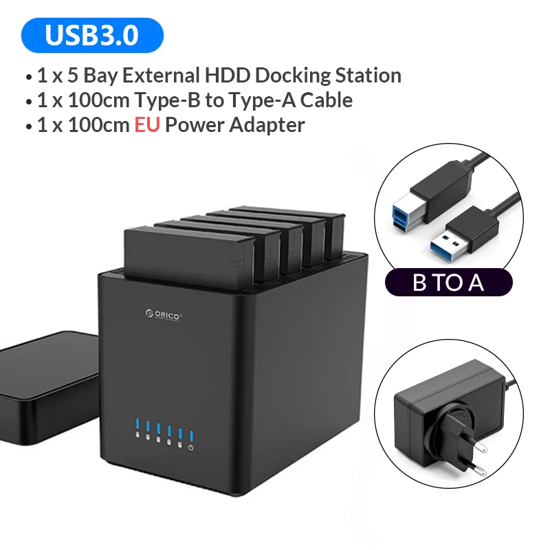 ORICO 5 Bay 3.5 HDD Enclosure USB 3.0