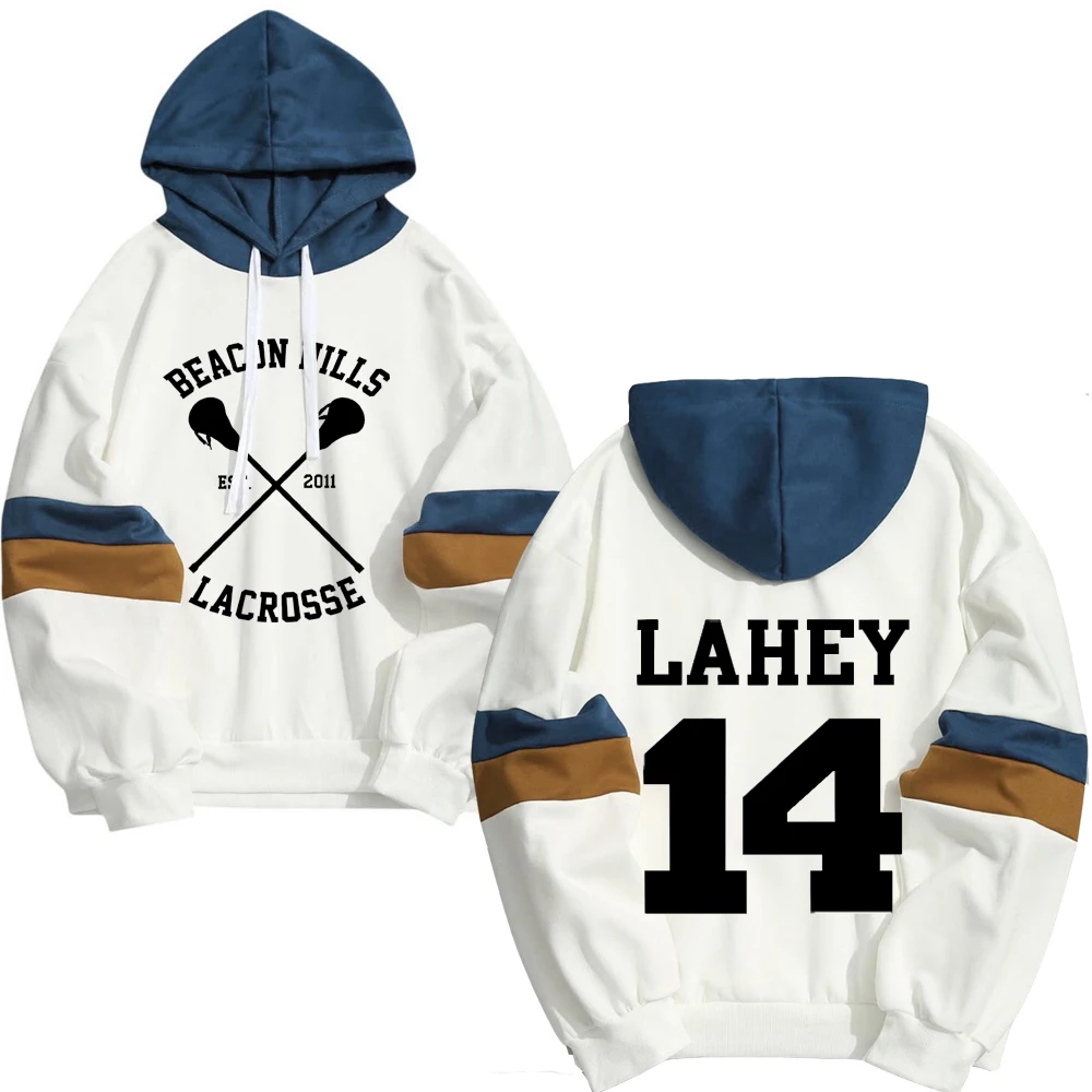 Hoodie Men Women STILINSKI 24 Lahey Mccall New Fashion Sweatshirt Hoodies Color Matching Hip Hop One Piece Streetwear Teen Wolf