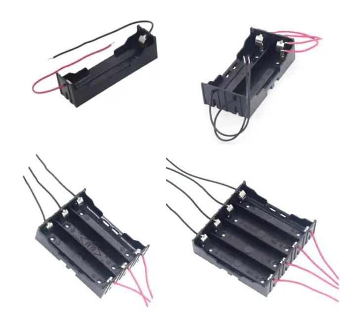 

30pcs/lot MasterFire 11cm Wires Plastic 1x 2x 3x 4x 3.7V 18650 Battery Holder Storage Box Shell For 1 2 3 4pcs Batteries Case