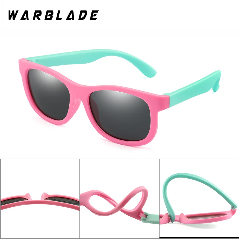 

WarBlade Brand Designer Polarized Kids Sunglasses TR90 Children Boys Girls Glasses 2020 Fashion Safety Sun Glasses Gafas UV400