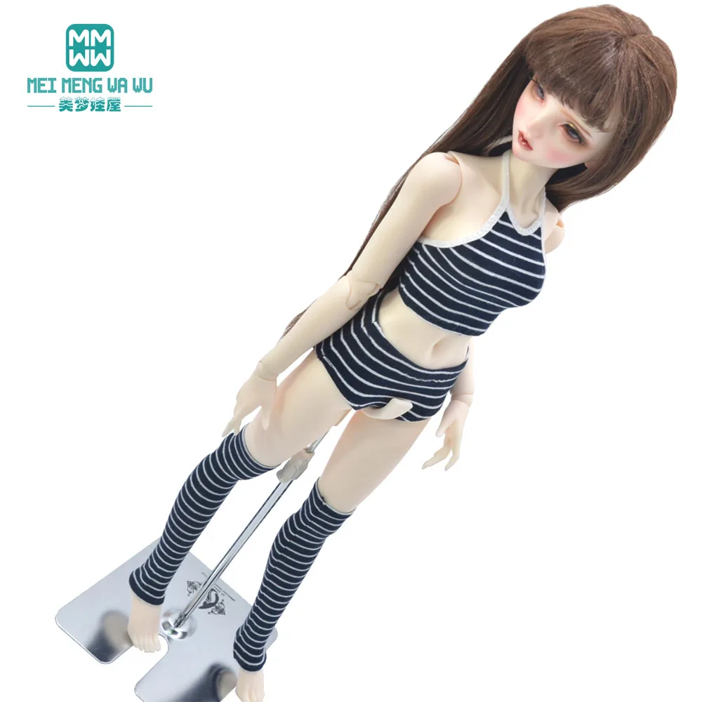 BJD Doll clothes 58-60CM 1/3 Fashion DD SD Dolls Toys Ball Jointed Doll Three-piece fashion striped underwear