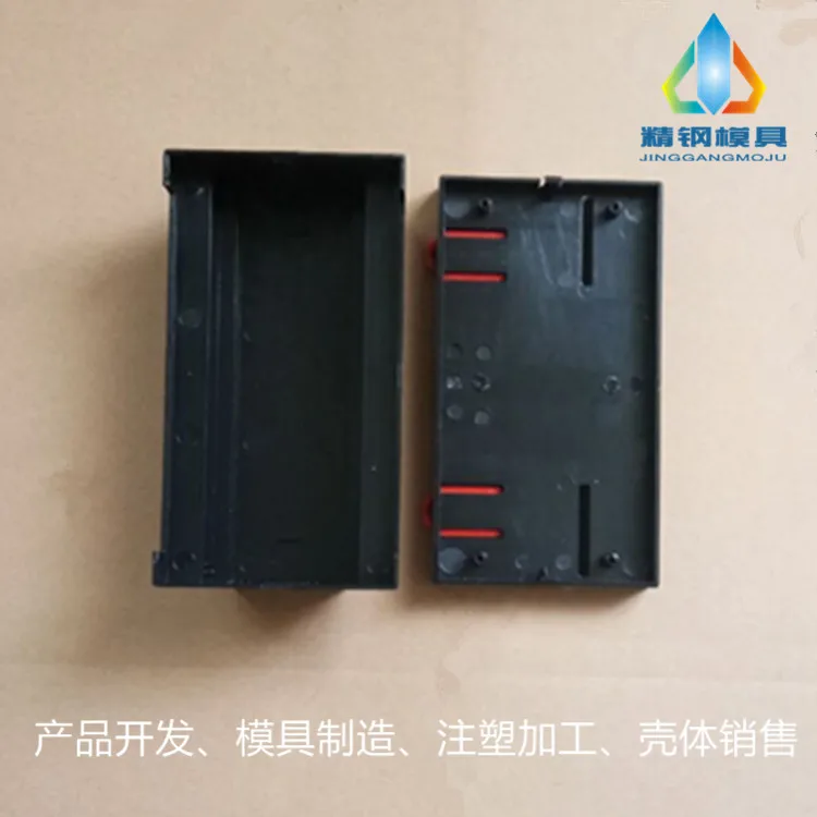 Fabriek Directe Verkoop Rail Plastic Instrument Behuizing Junction Box Black Fire Control Box 88x158x59MM