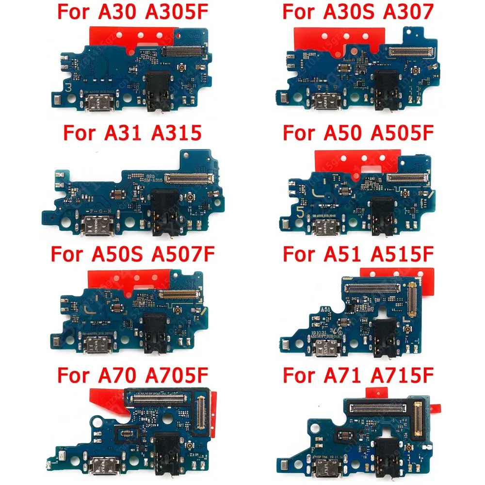 Charging Port For Samsung Galaxy A30 A30s A31 A50 A50s A51 A70 A71 S USB Charge Board PCB Dock Connector Plate Flex Spare Parts