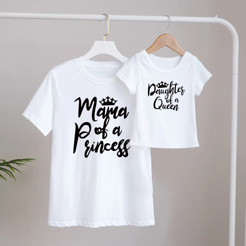 Family matching tshirt mama and  baby Parent-child t  Cotton T-shirt fashion clothes mommy and daughter matching clothes