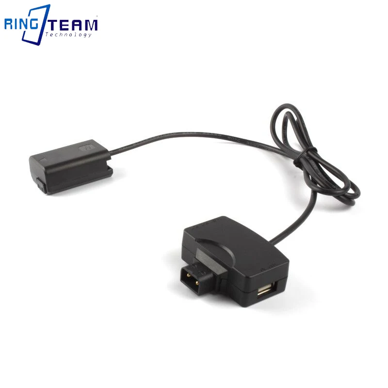 D-Tap to USB Adapter Connector 5V to FW50 Dummy Battery PW20 DC Coupler for Sony Camera NEX F3 5 7 SLT-A33 A55 SLT-A35 a7 a6000