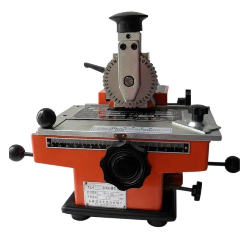 Manual Steel Embossing Machine Metal Aluminum Alloy Name Plate Dog Tag ID Card Stamping Label Engrave Embosser Marking Tool