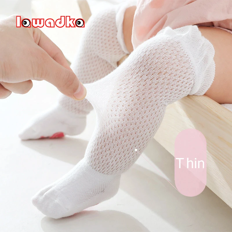 

Lawadka Summer Mesh Thin Newborn Socks for Girls Cotton Knee High Baby Girls Boys Socks Fashion Infant Long Sock 2021 New